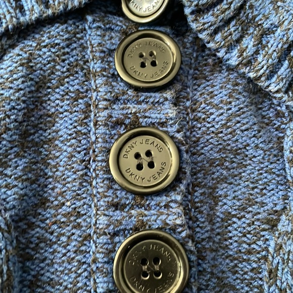 DKNY Jeans Blue Knit Sweater - Picture 5 of 7
